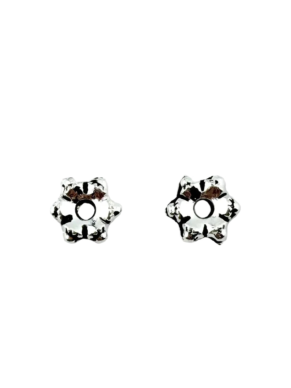 2x6.5mm Daisy Spacer Rhodium