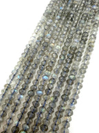 Rondelle Cut Labradorite Beads Available in 4mm, 5mm Sizes