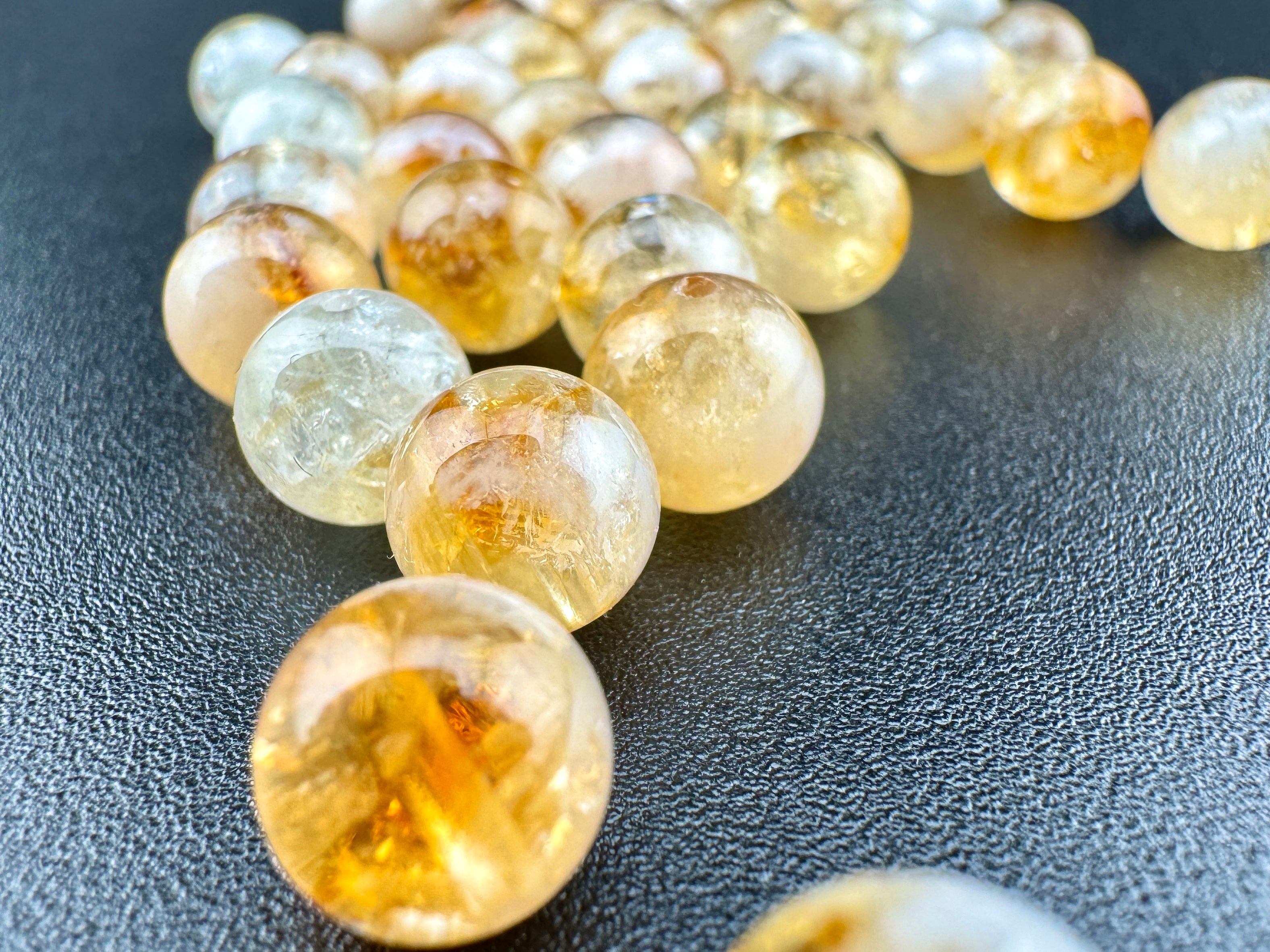 Citrine Beads Available in 6mm, 8mm, 10mm, 12mm Sizes