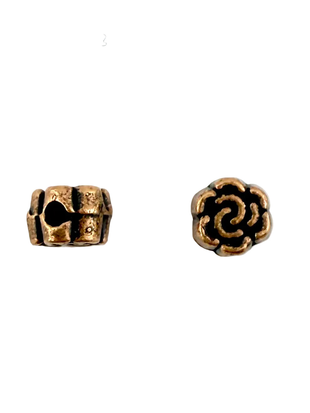 4.5x3mm Rose Spacer Antique Copper