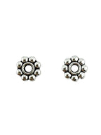 1.5x7mm Daisy Spacer Bead Rhodium