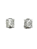 8x6.5mm Square Spacer Bead Rhodium