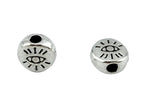 6x3mm Eye Disk Spacer Rhodium