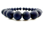 Matte Blue Gold Stone Beads Available in 6mm, 8mm Sizes