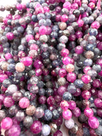 3mm Faceted Sapphire Ruby Mix Beads