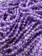 3mm Faceted Dark Amethyst Beads