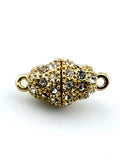 10mm Oval Magnetic Claps Gold