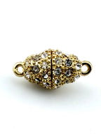 10mm Oval Magnetic Claps Gold