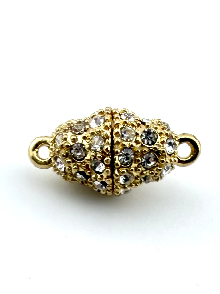 10mm Oval Magnetic Claps Gold