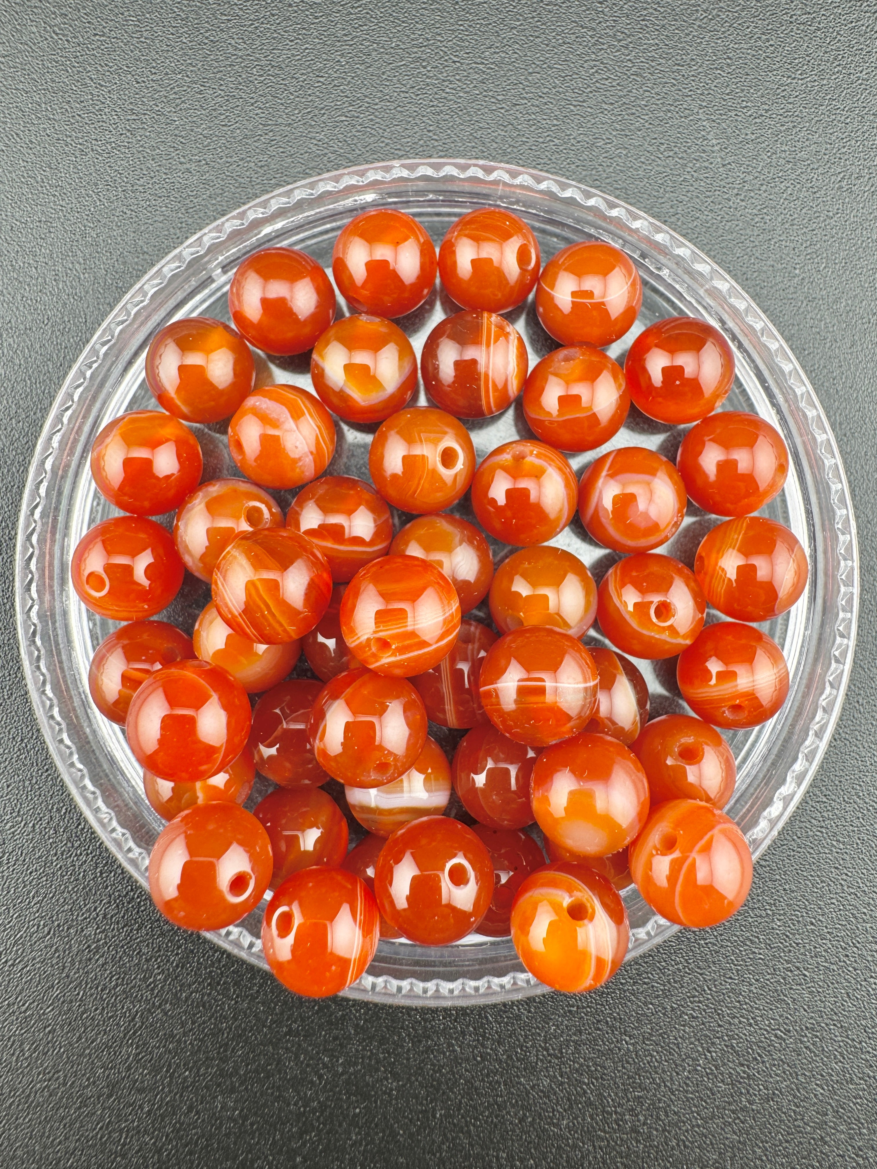 Banded Carnelian Agate Beads Available in 6mm, 8mm, 10mm Sizes
