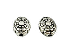 10x8mm Oval Spacer Bead Rhodium