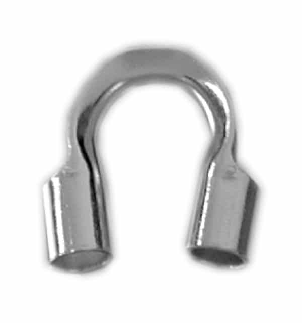 925 Sterling Silver  cable thimble, 1x5mm