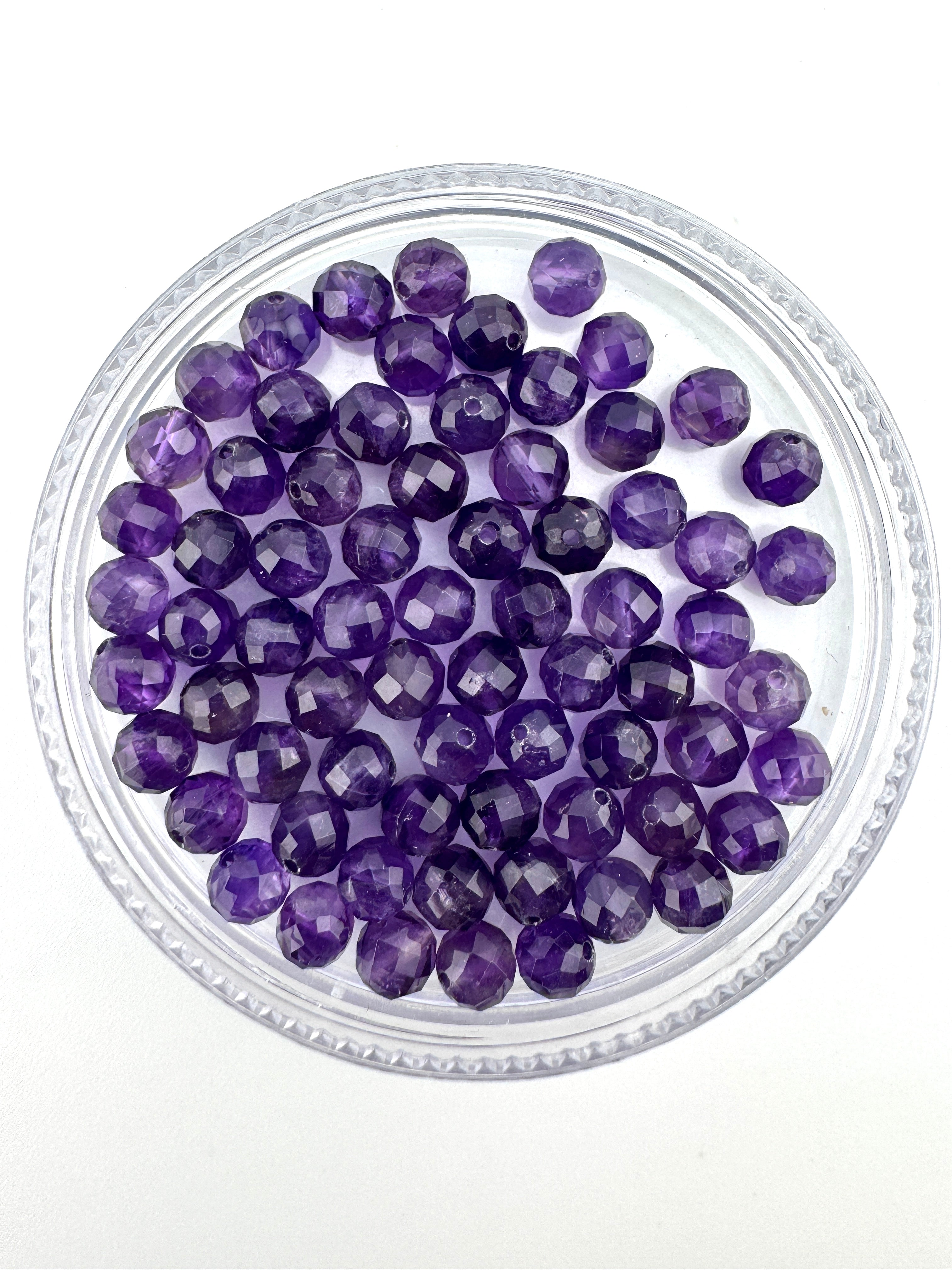 Rondelle Cut Amethyst Beads Available in 6mm Sizes