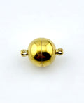 11.5mm Round Magnetic Claps Gold