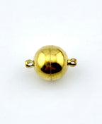 11.5mm Round Magnetic Claps Gold