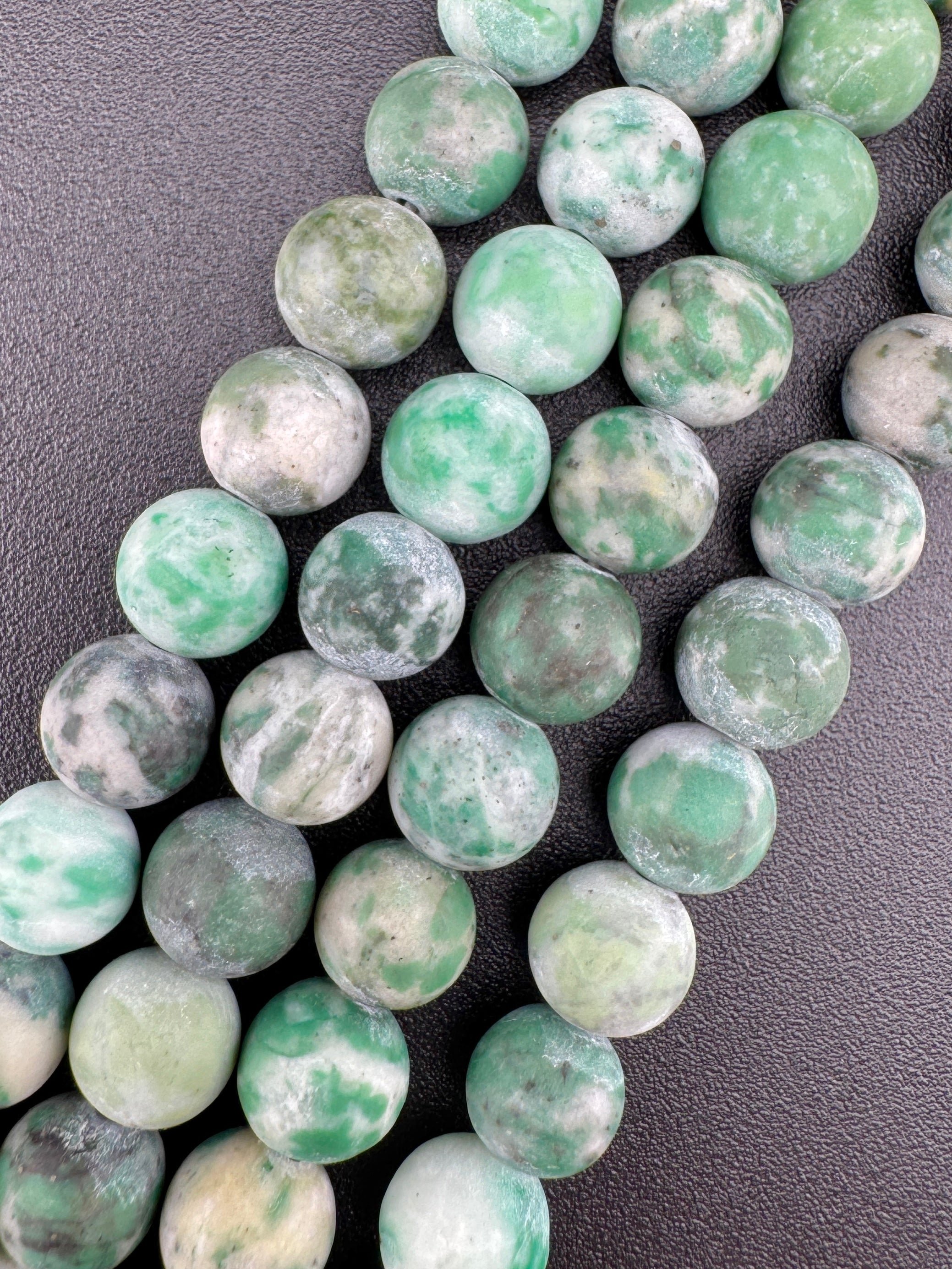 Matte African Jade Beads Available in 6mm, 8mm Sizes