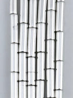 13x4mm Hematite Column Beads Silver