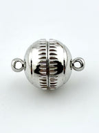 12mm Round Magnetic Claps Silver
