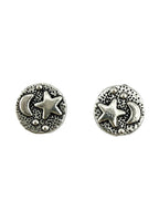 9x3.5mm Star & Moon Spacer Bead Rhodium