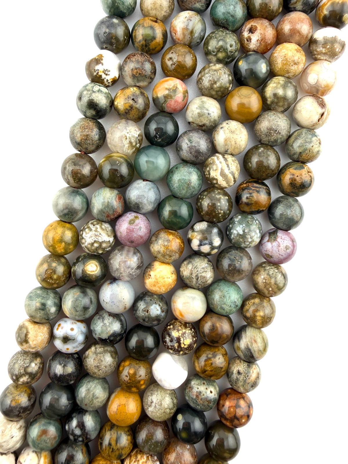 Ocean Stone Beads Available in 6mm, 8mm Sizes