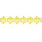 Preciosa Czech Crystal Jonquil Bicone 4mm