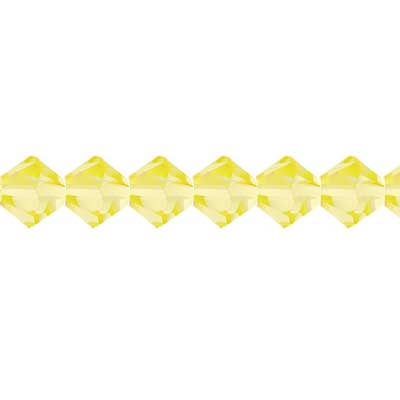 Preciosa Czech Crystal Jonquil Bicone 4mm