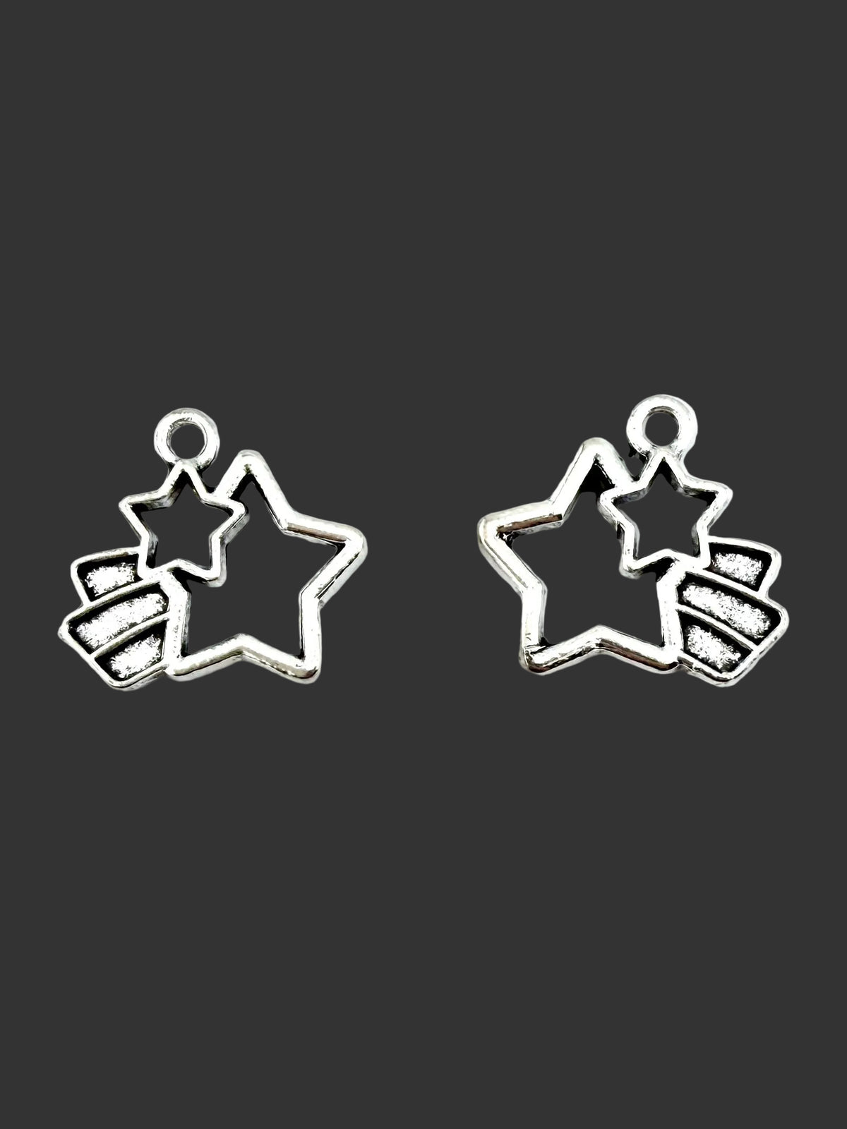 15.5mm Star Power Charm Rhodium