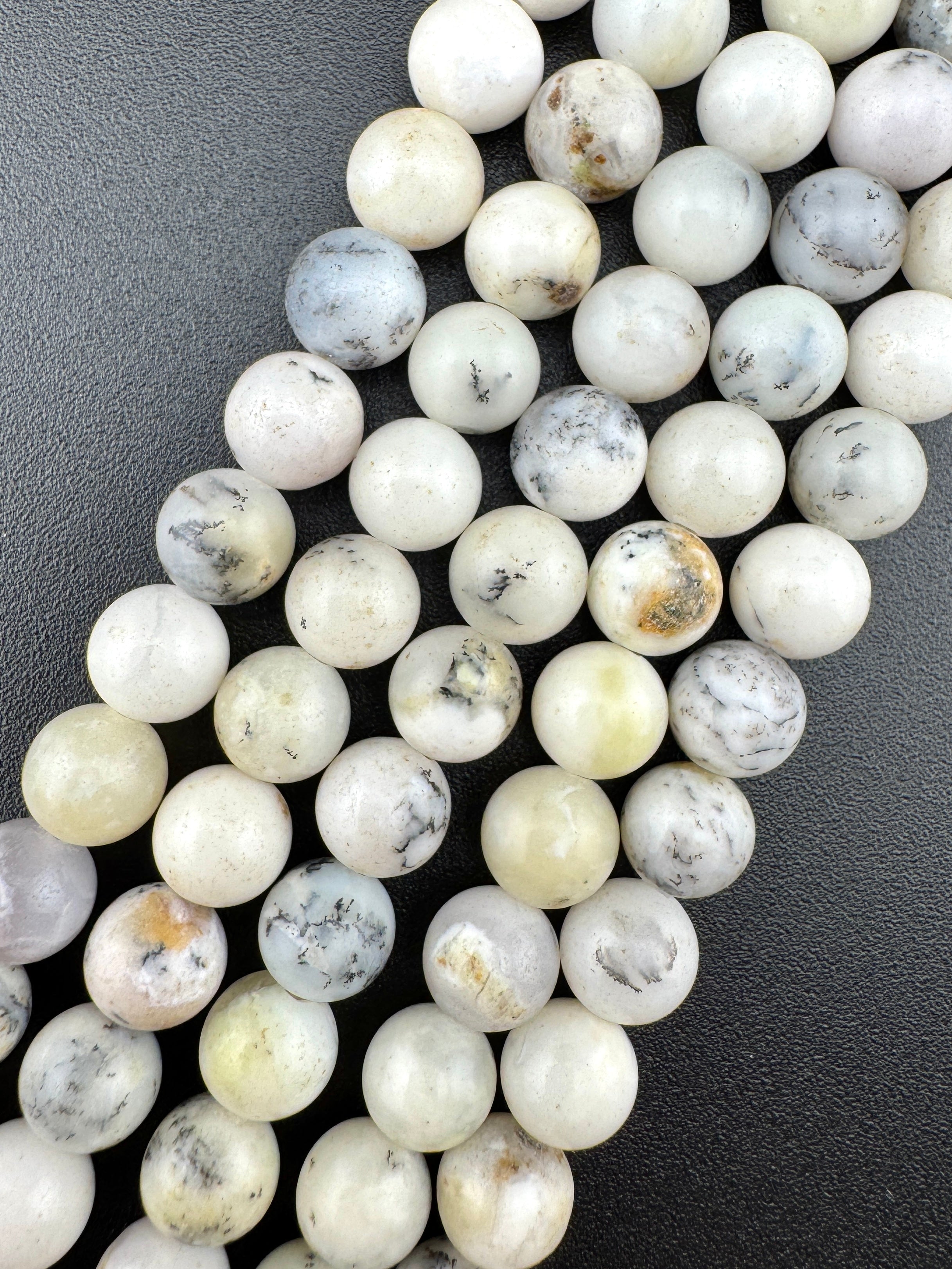 White Opal Beads Available in 6mm, 8mm Sizes