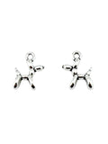 13.5mm Balloon Dog Charm Rhodium