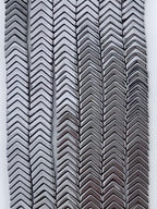 1.5x6mm Hematite Chevron Arrow Beads