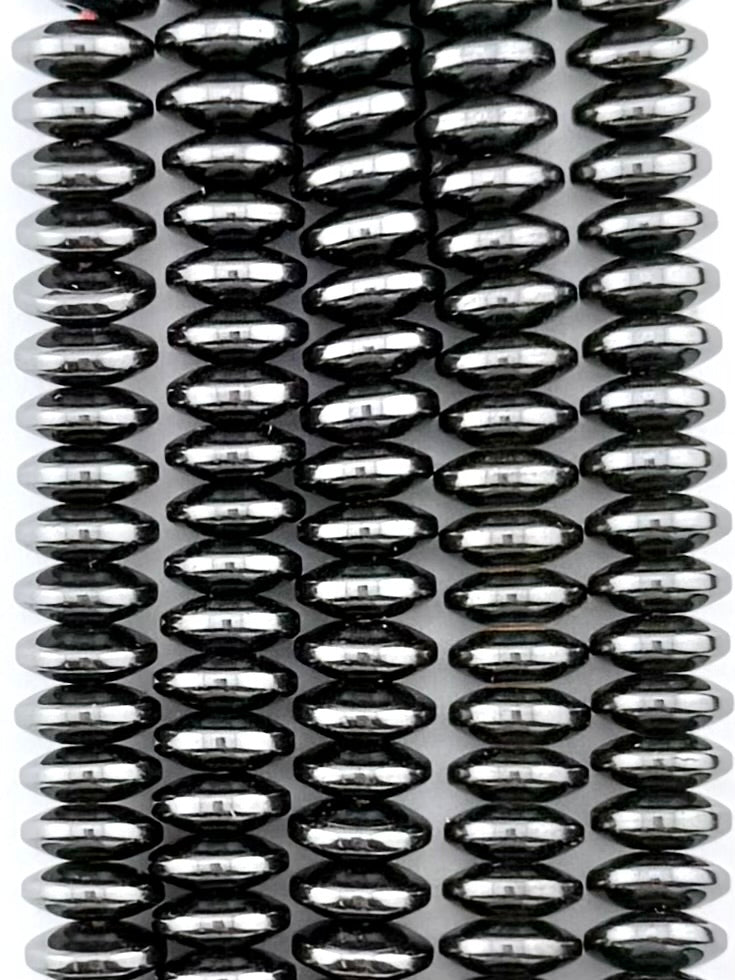 3x8mm Hematite Disk Beads