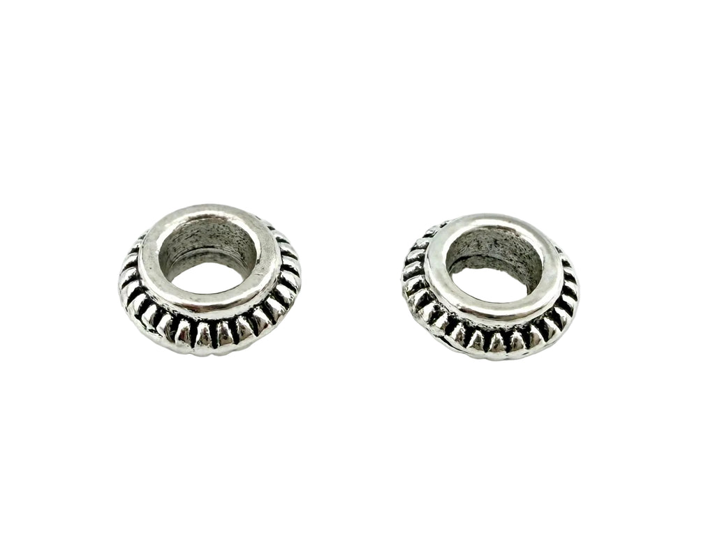 4x7mm Spacer Bead Rhodium