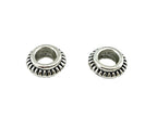 4x7mm Spacer Bead Rhodium