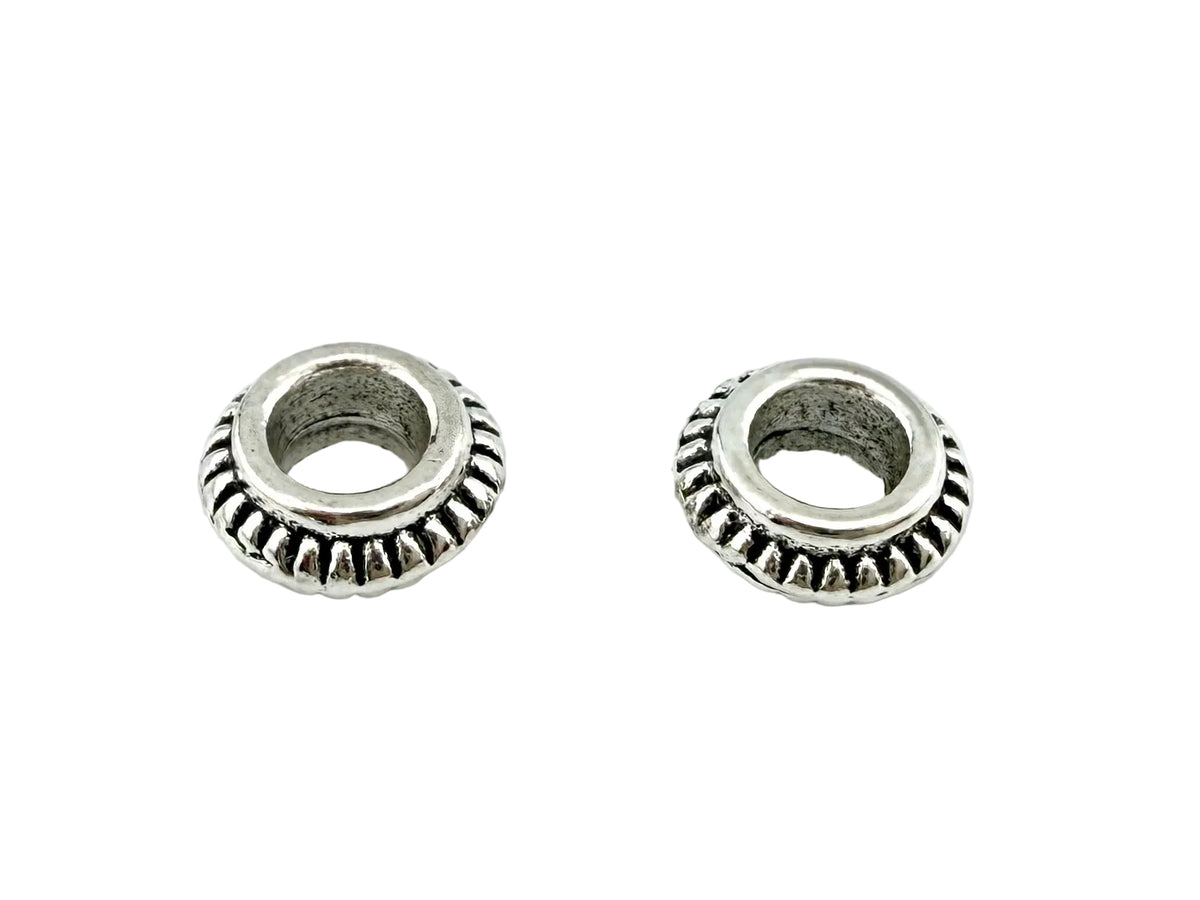 4x7mm Spacer Bead Rhodium