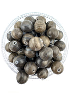 Grey Petrified Wood Beads Available in 6mm, 8mm, 10mm Sizes