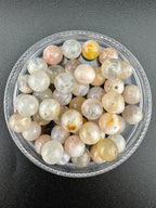 Cherry Blossom Agate Beads Available in 6mm, 8mm Sizes