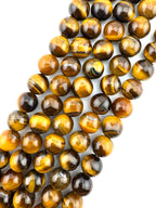 Tigers Eye Beads Available in 4mm, 6mm, 8mm, 10mm, 12mm, 14mm Sizes