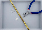 2x6mm Hematite Bolt Beads Dark Gold