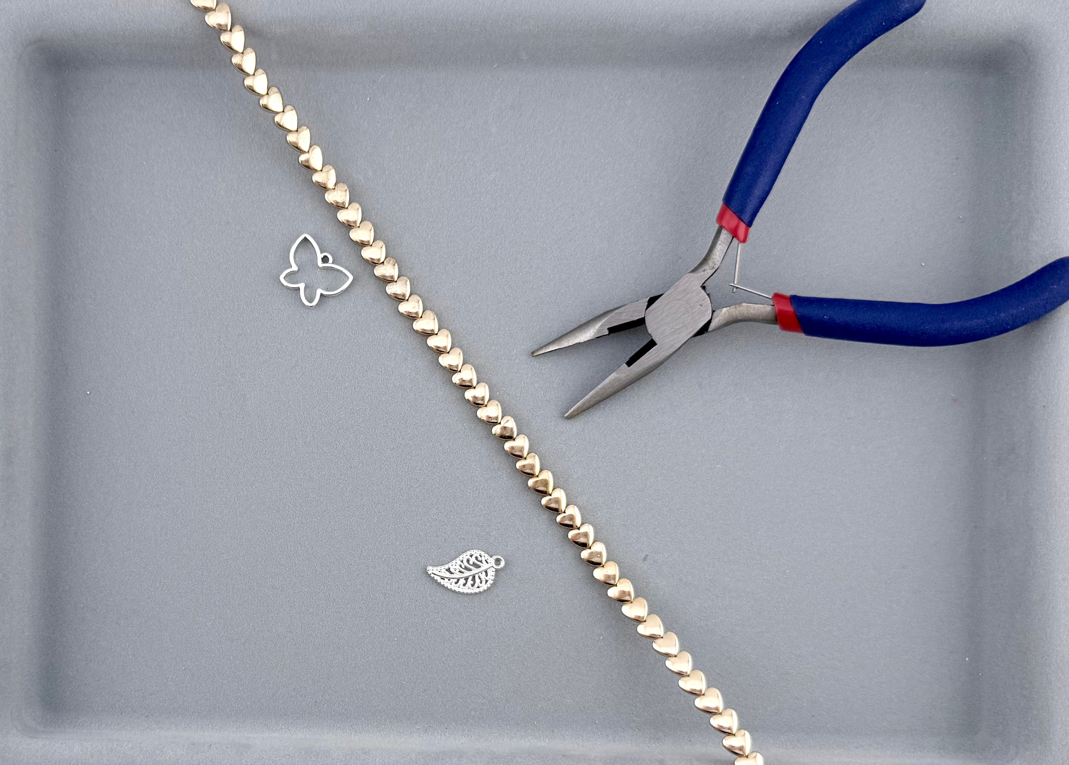 3x5x6mm Hematite Puffy Heart Gold