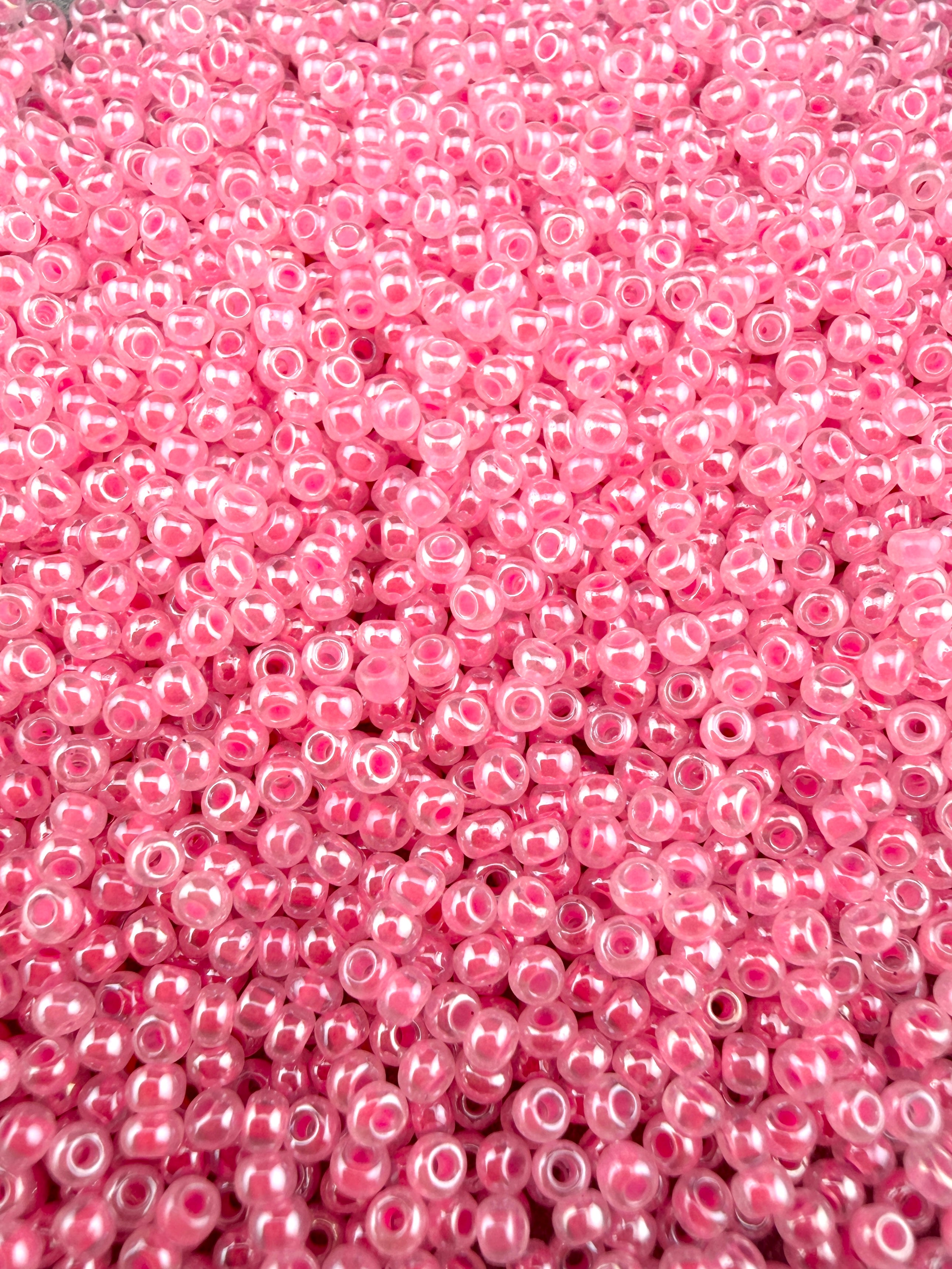 Mino Seed Beads 11/0 Crystal Pink Color Lined
