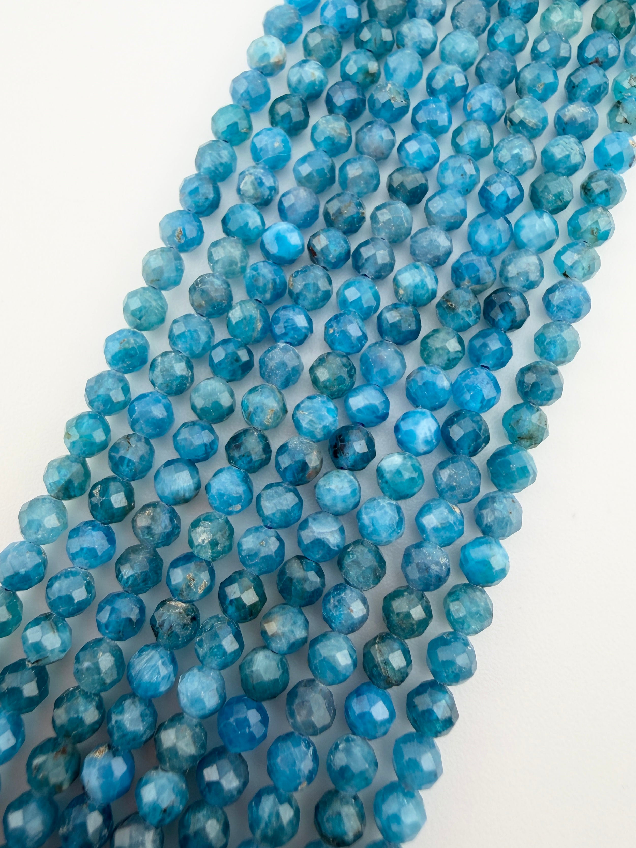 3.5mm Faceted Apatite Beads
