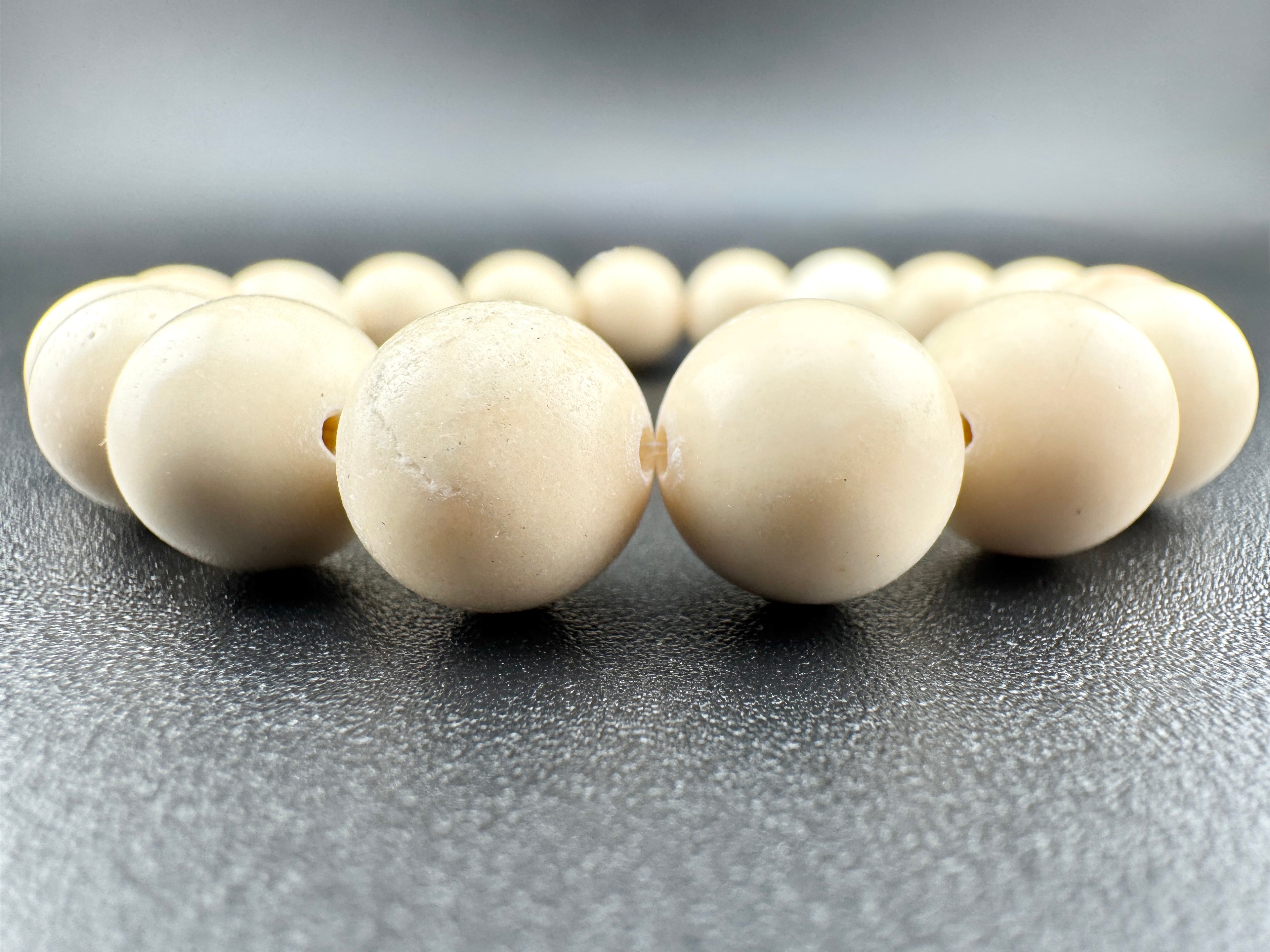 White Petrified Wood Beads Available in 6mm, 8mm, 10mm Sizes