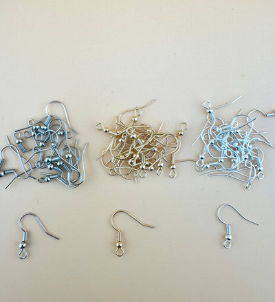 Base Metal Fish Hook Earring Parts