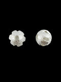 8mm Frosted Fancy Spacer Bead Silver