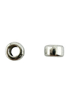 3x5mm Spacer Bead Rhodium