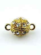 10.5mm Round Magnetic Claps Gold