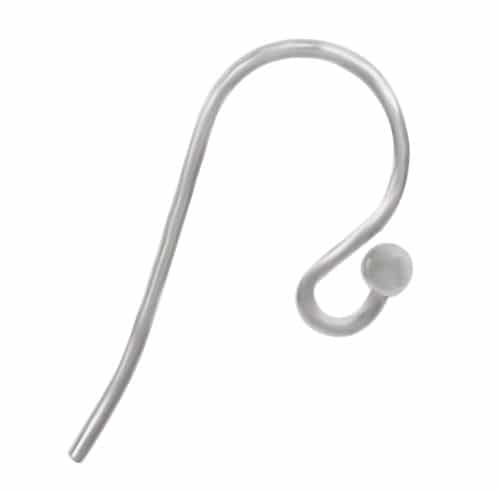 925 Sterling Silver French Hook, 19x10mm / Pair