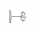 925 Sterling Silver Flat Pad, Glue on Post, 7mm / Pair