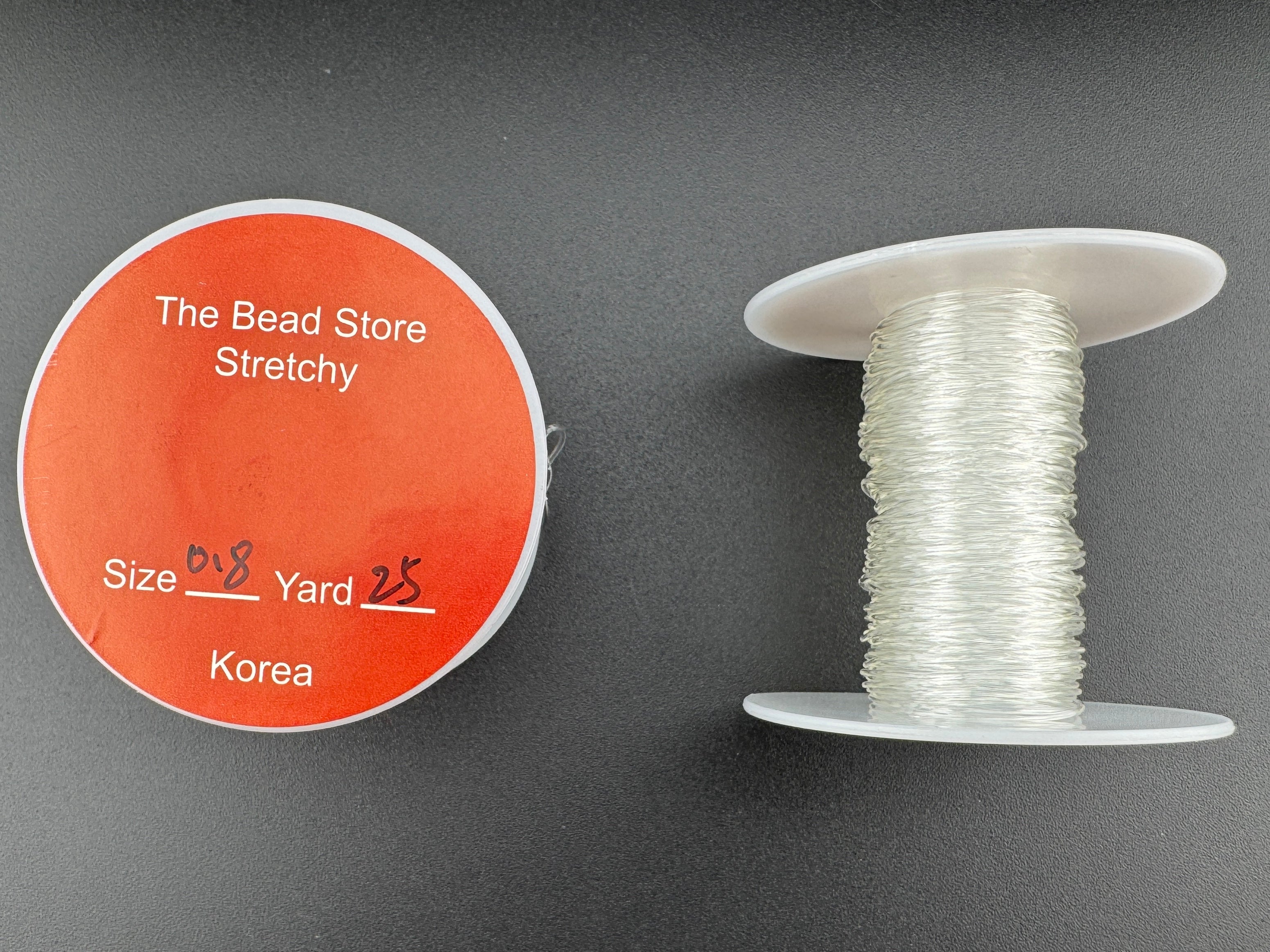 TBS Korean Elastic Cord Available in 0.8mm and 1.0mm Clear 25 yard Roll