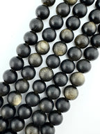 Matte Golden Obsidian Beads Available in 6mm, 8mm Sizes